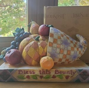 Jim Shore 117660 "Bless This Bounty" Horn of Plenty Figure